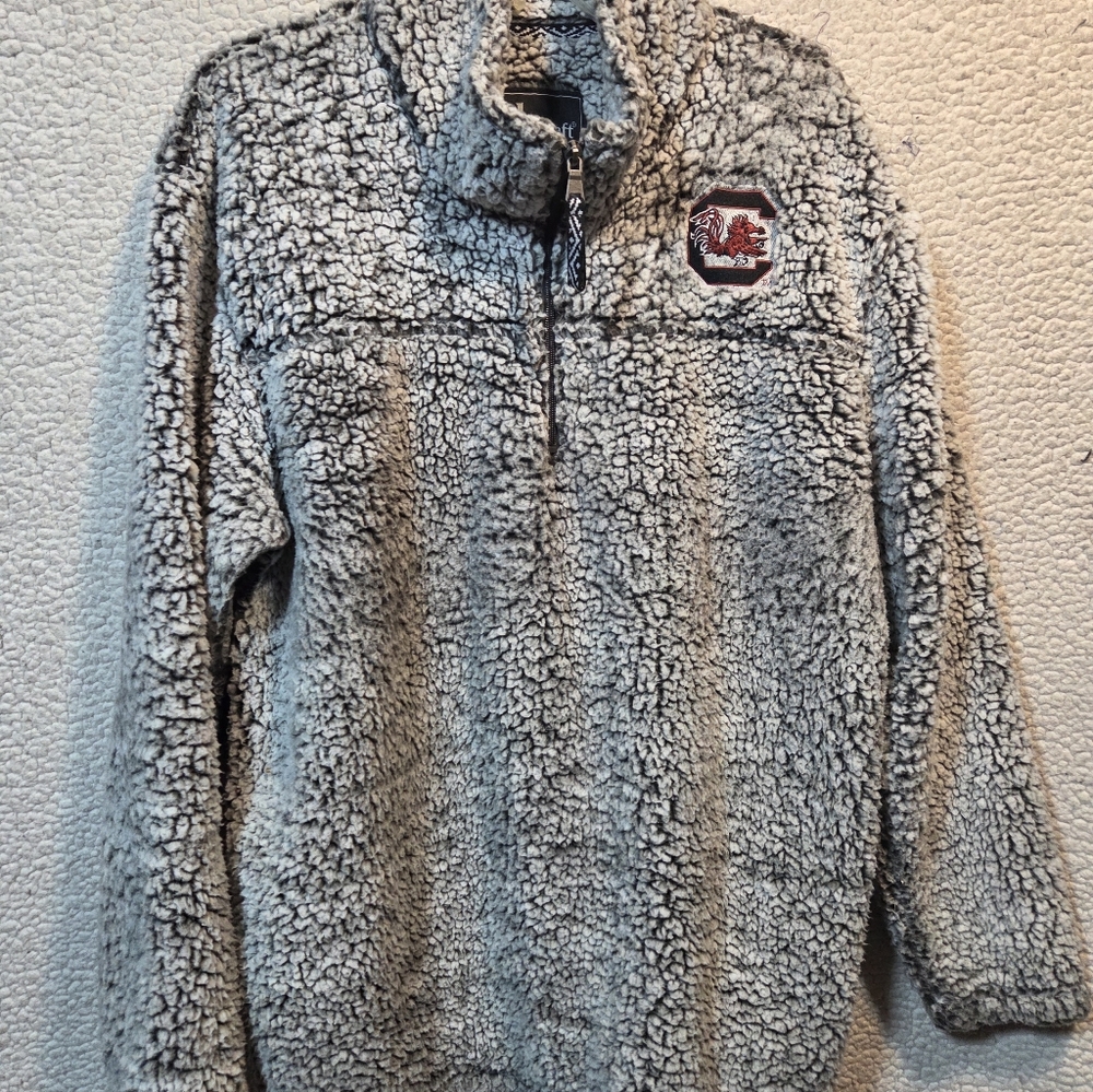 USC GAMECOCKS Boxercraft Fleece Pullover in Gray 2XL